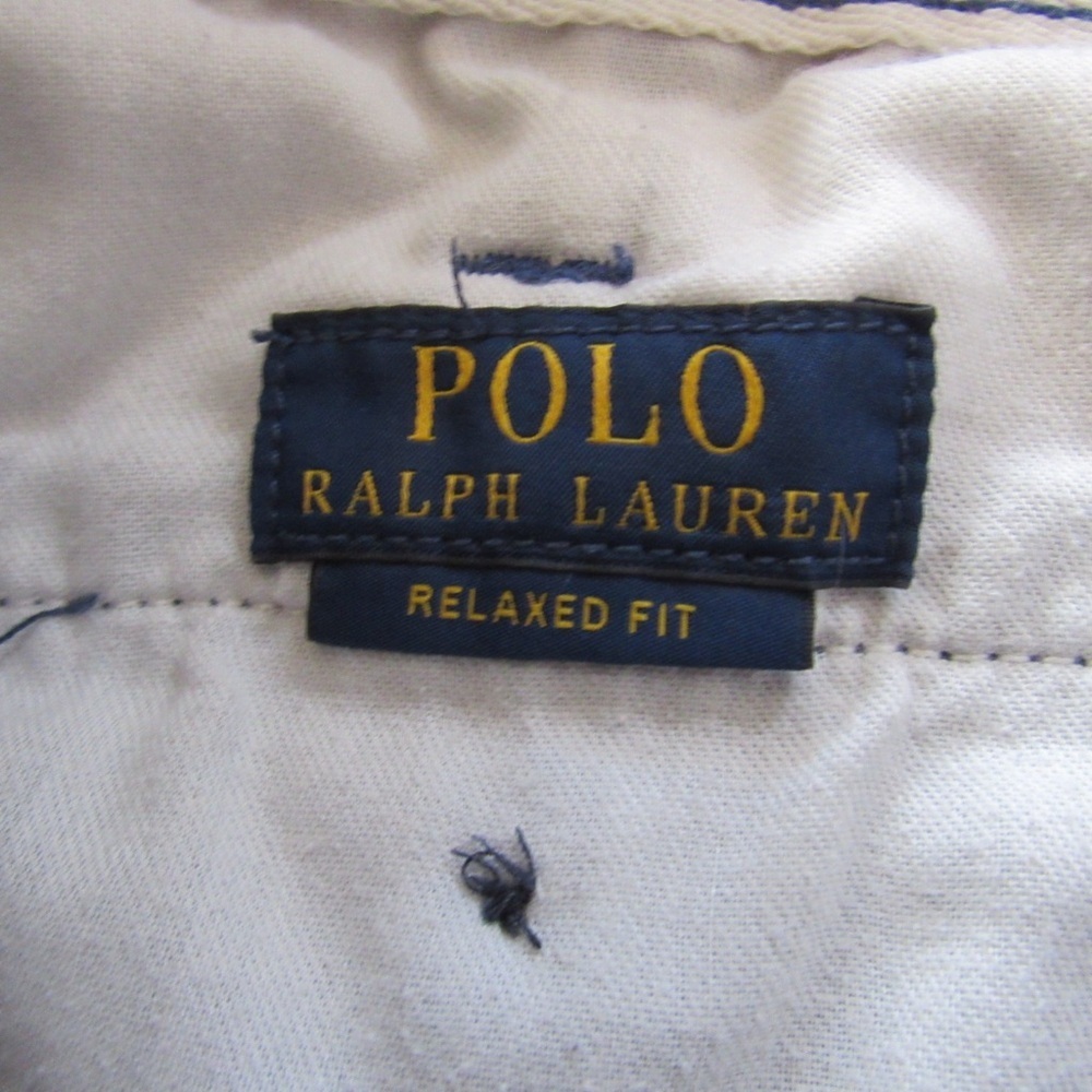 Polo Ralph Lauren Mens Blue Chino Shorts 35 Relaxed Fit Classic Cotton Twill - Picture 10 of 10